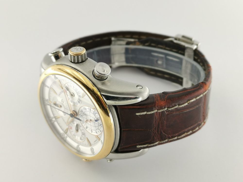 Maurice Lacroix Orologi: Maurice Lacroix Masterpiece Chrono Globe Stahl/Gold – Usato da Zürich venduto da Stargold-Uhren 4