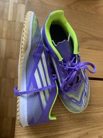 Adidas F50 Hallenschuhe lila gelb Groesse 36 neuwertig