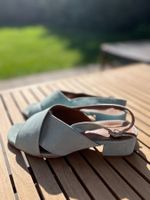 Sommer Sandalen SIENNA Hellblau Wildleder Damen Grösse 38