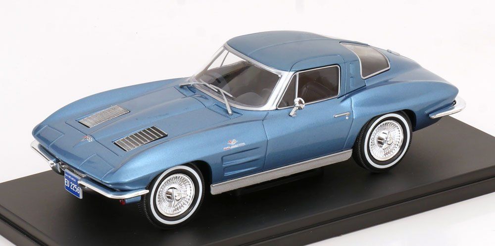 Chevrolet Modellautos: Chevrolet Corvette C2 Sing Ray „Split Window“ 1963 hellblau – Neu und originalverpackt aus Gerlafingen von espero88 8