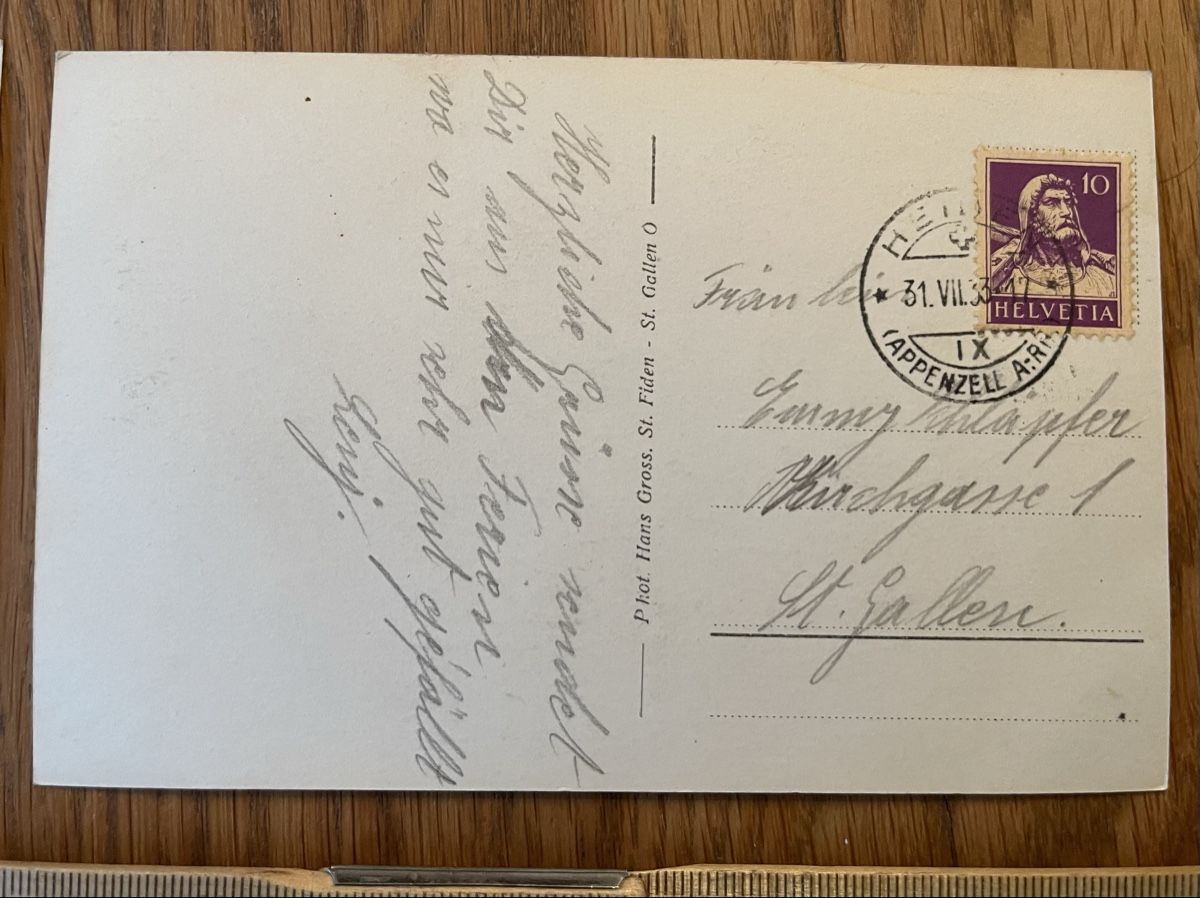 Cartoline postali: Antike Ansichtskarte Appenzeller Heiden – Usato da Waldstatt venduto da Cremschnitte 6