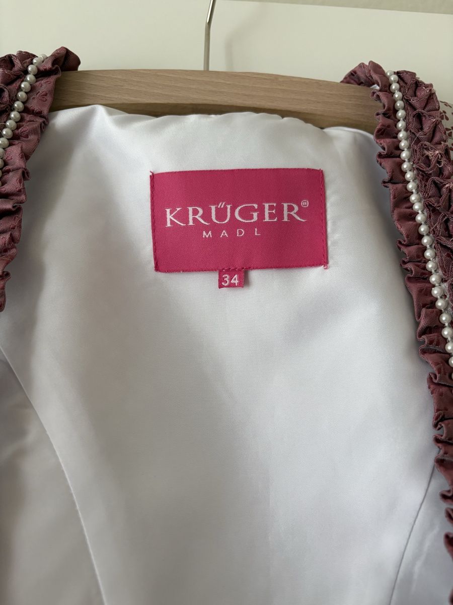 Krüger Robes: Dirndl, Krüger, Gr. 34, weiss/ rosa – D'occasion à Stans par sil_k5f5 4