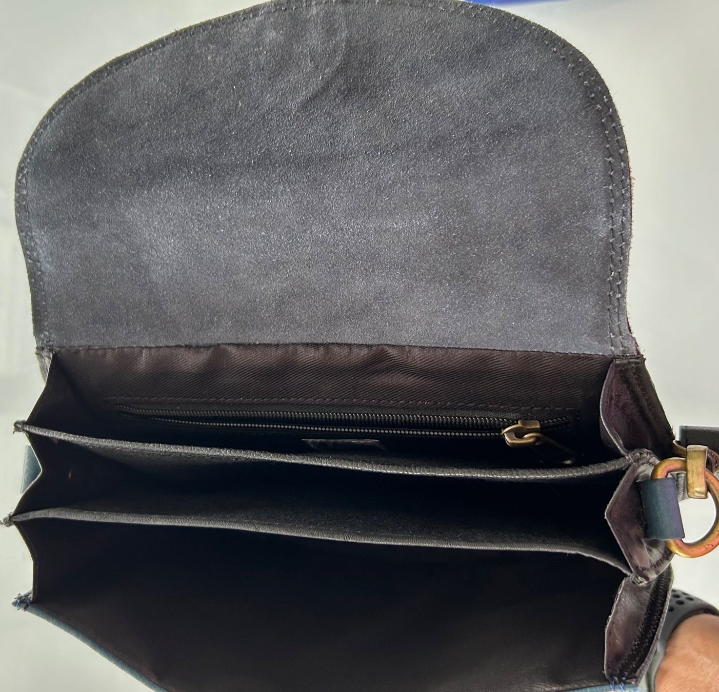 Taschen für Damen: AuGré, Umhängetasche, Leder, blau NEU – Neu (gemäss Beschreibung) aus Seuzach von Megane1 3