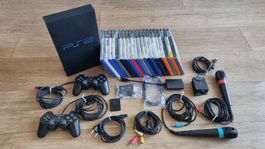 PS2 Konsole Eye Toy Play Sing Star 20 Spiele + Zubehöre