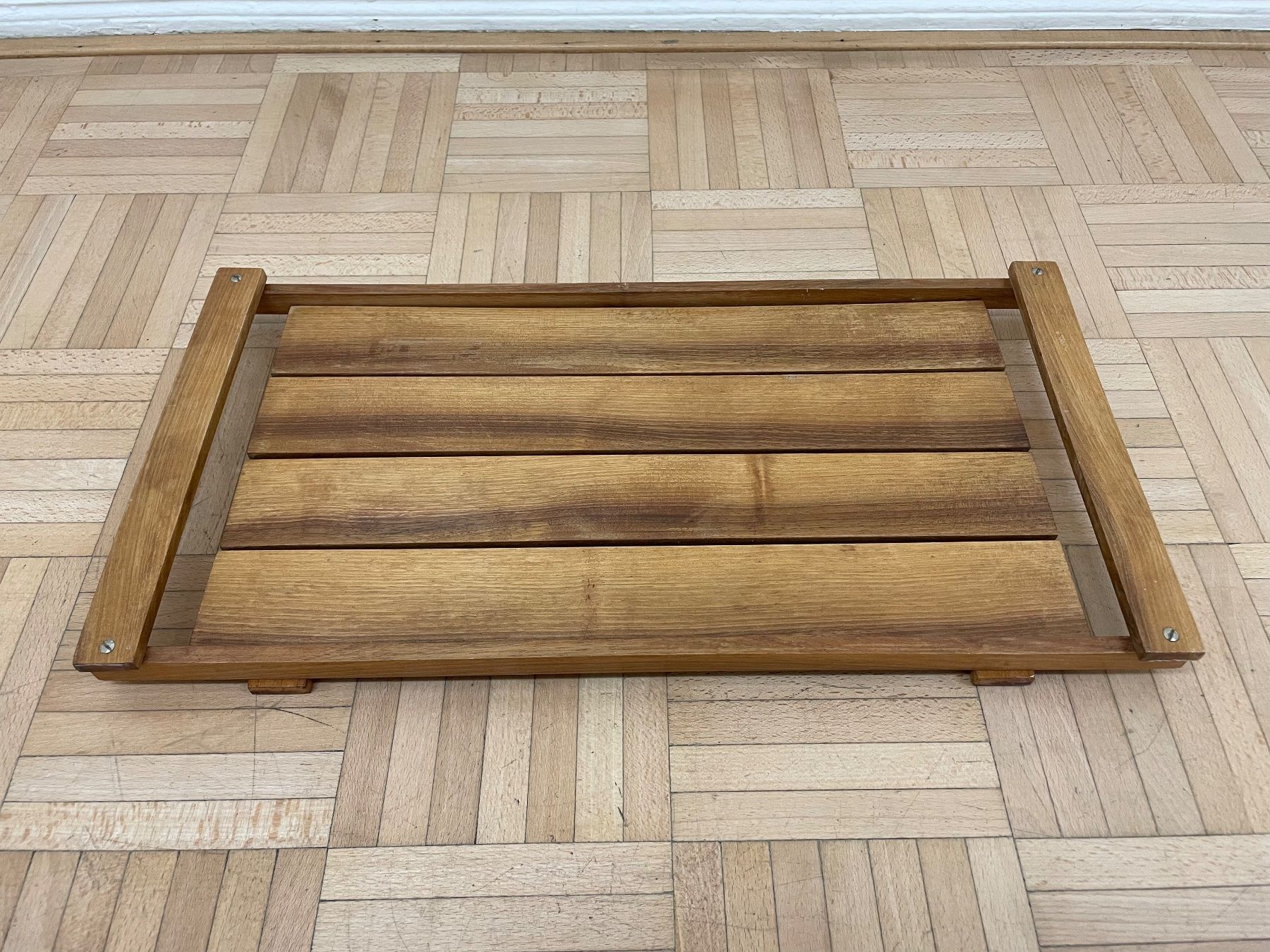 Piatti di portata: Vintage Holztablett gradlinig Serviertablett Latten Tablett – Usato da Zürich venduto da Vintagewiesel 6