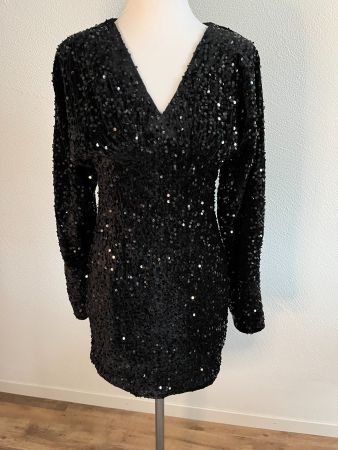 Pailletten-Kleid, NEU, Dehnbar, Gr. S, NP 89.-