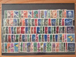 CH-PJ Briefmarken **/*/o auf Karten Z3 Zustand gemäss Bilder