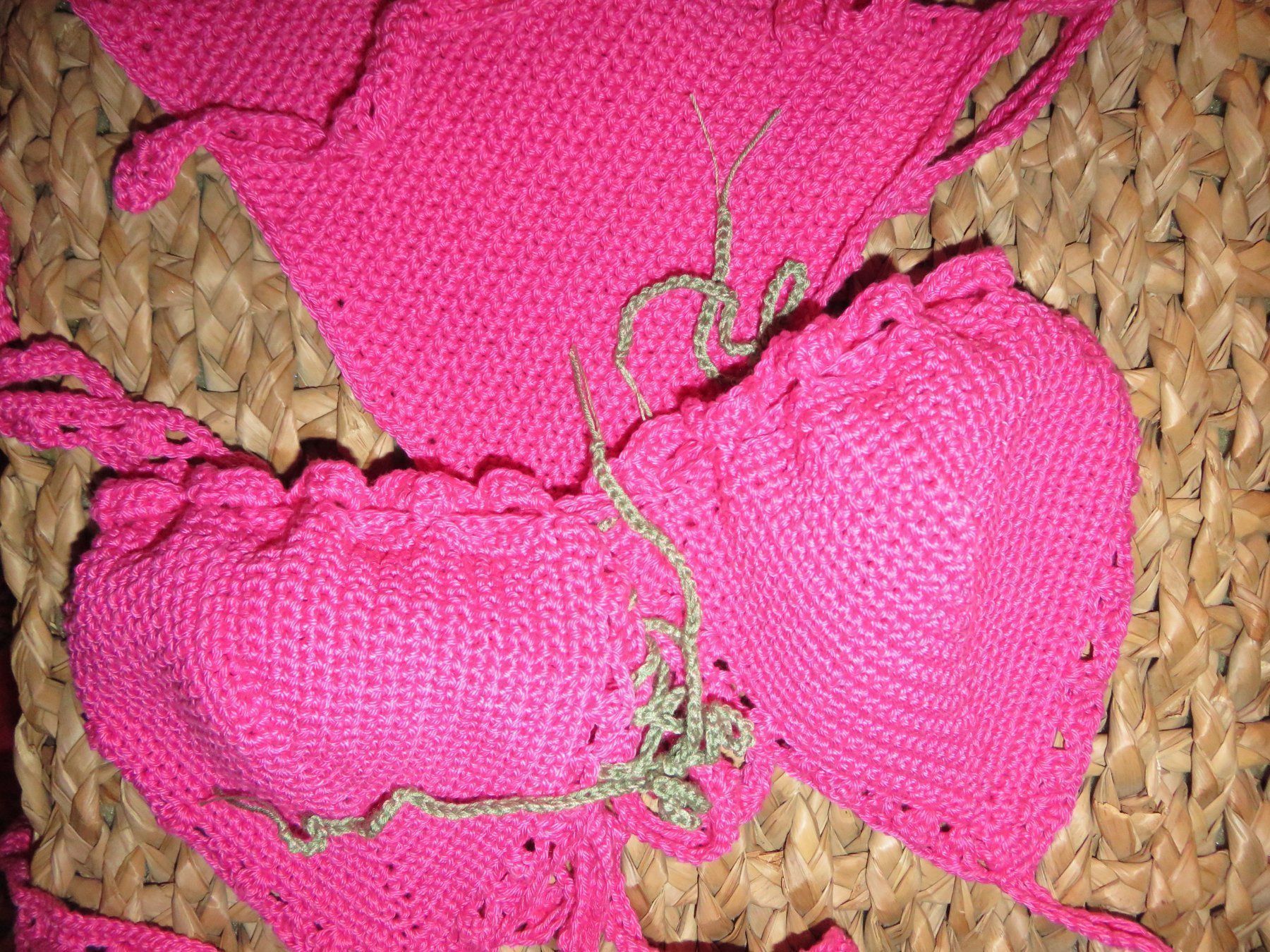 Costumi da bagno & Bikini: Bikini - Baumwolle - Bademode - handgemacht – Nuovo (secondo la descrizione) da Luzern venduto da Krista1 1