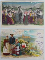 2x AK von 1904: Volkstrachten Bayern