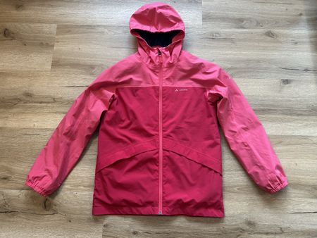 Vaude Doppeljacke Kinder Grösse 146/152 pink & rot, guter Zu