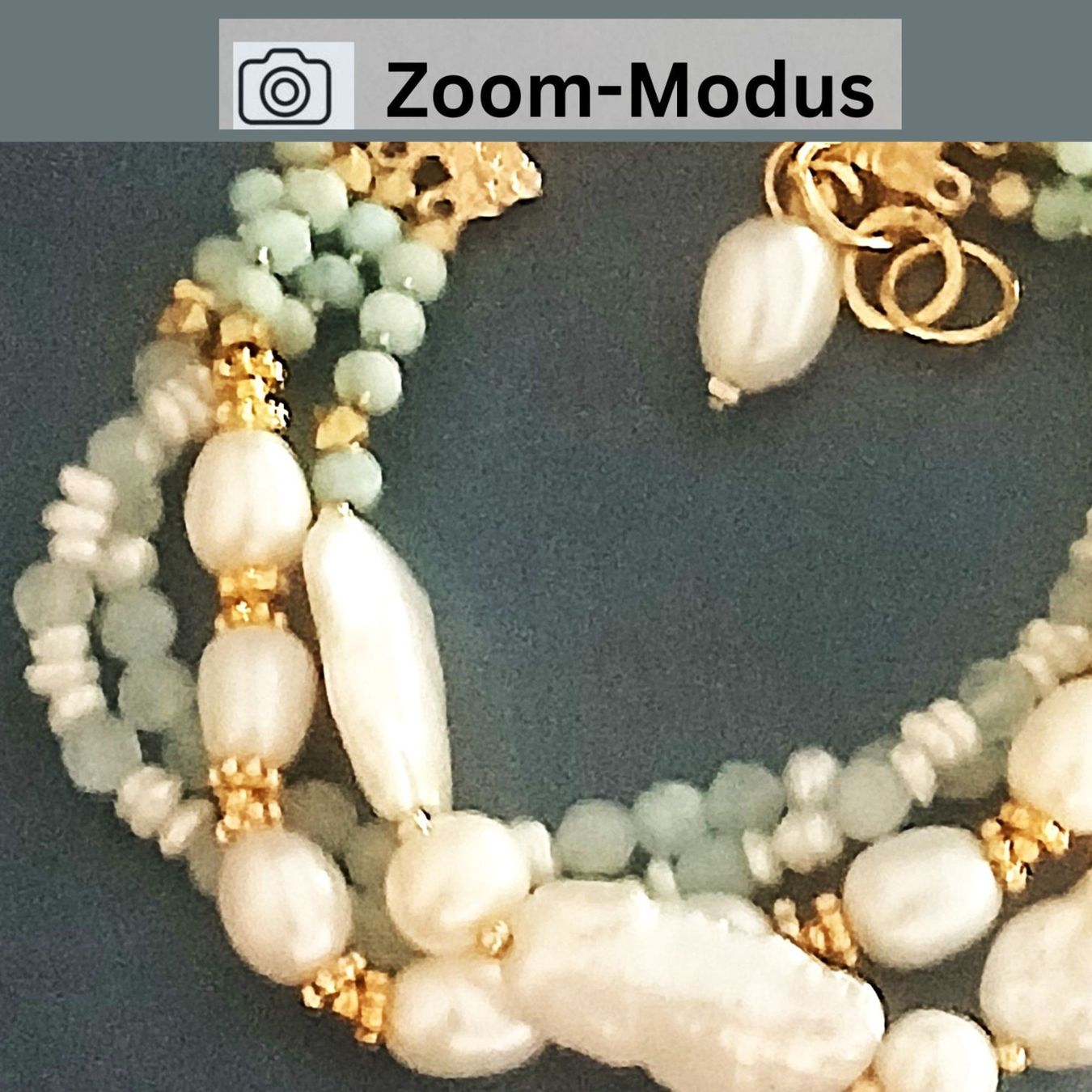 Bracciali & Braccialetti: Statement-Perlenarmband mit Aquamarin, 4 Reihen, Unikat, – Nuovo e nell'imballaggio originale da Lütisburg venduto da Emarra 6