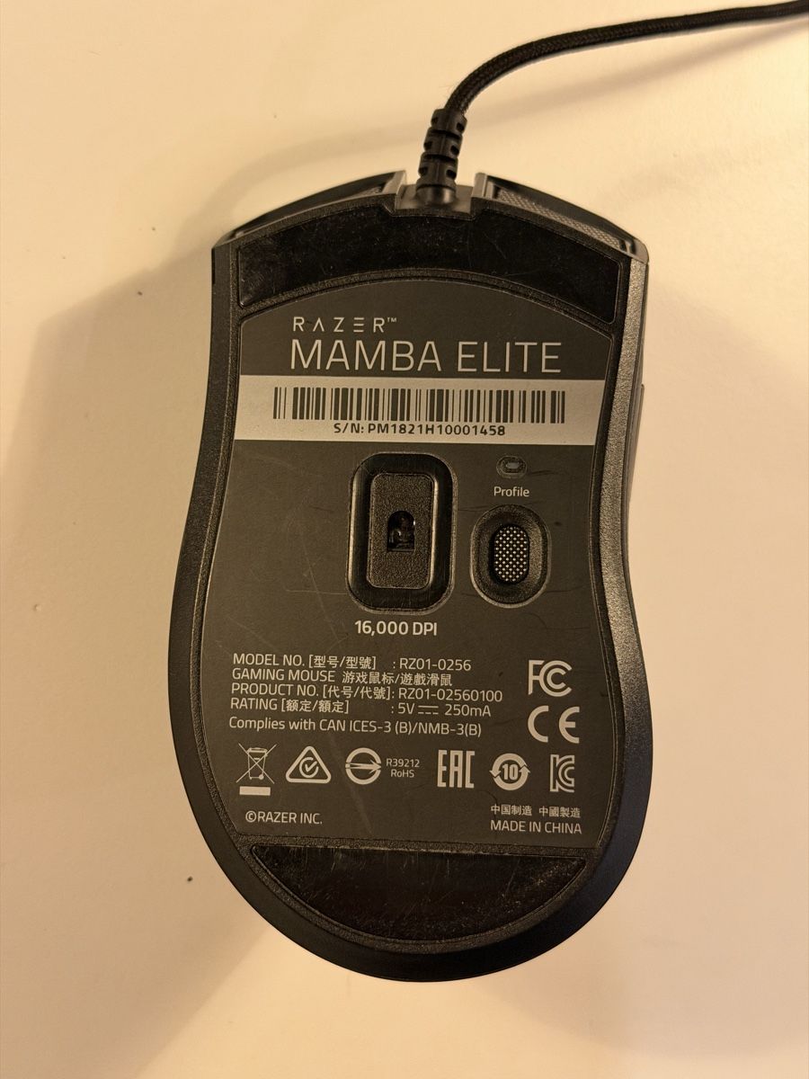 Razer Mouse: Razer Mamba Elite Gaming Mouse Black Used – Usato da Birmensdorf ZH venduto da OGTaucher123 3