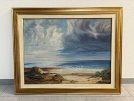 98x78/ E.Rupp 1953/ Gemälde Meer Landschaft wunderhübsch