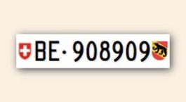 BE 908909 Autonummer / Kontrollschild / Kennzeichen
