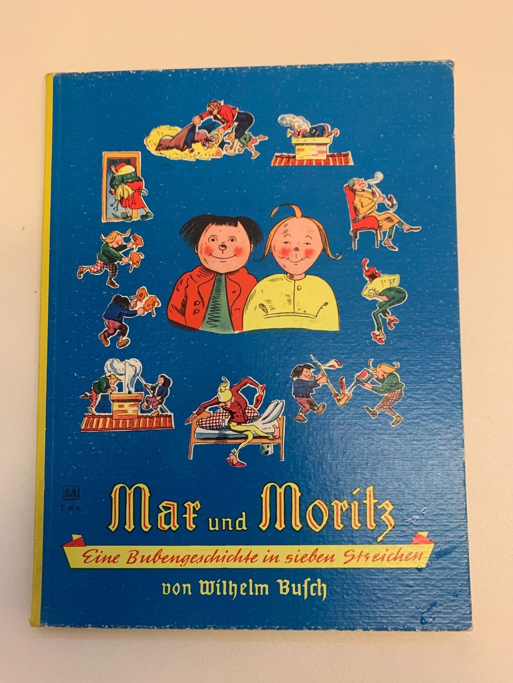 Libri: Kinderbuch Max und Moritz, 7 Streiche, Wilhelm Busch, alt – Usato da Biel/Bienne venduto da Oldradio
