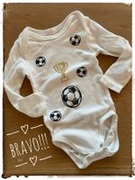 Fussball-WM Babybody langarm bedruckt Grösse 74/80 (Migros)