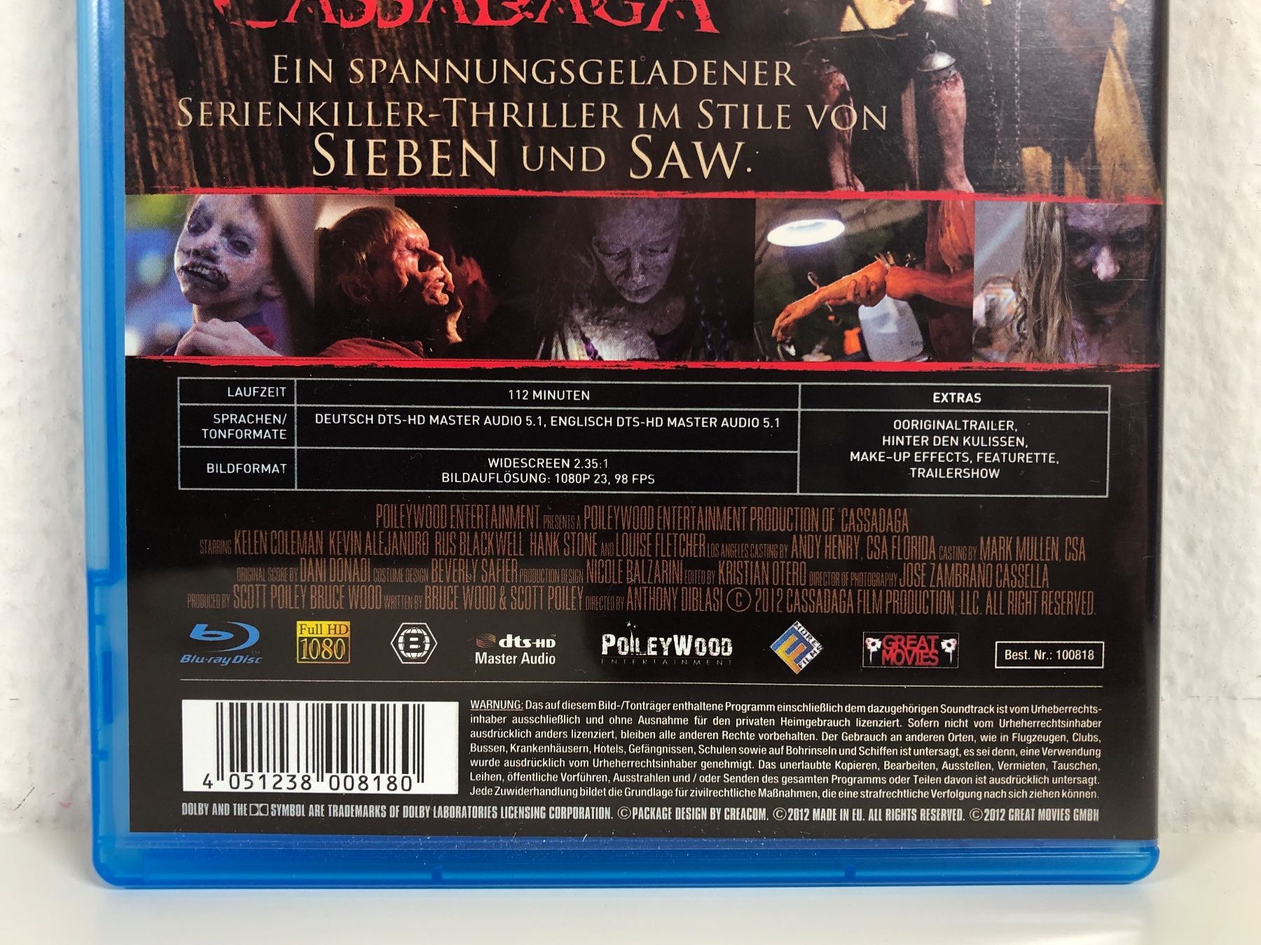 Tutti i DVDs: Cassadaga - Hier lebt der Teufel (2011) - Bluray – Usato da Bern venduto da McFlurry_08 2