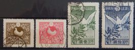 Japan Kat. 130-133 gest. 1919 Kat. 42 Euro