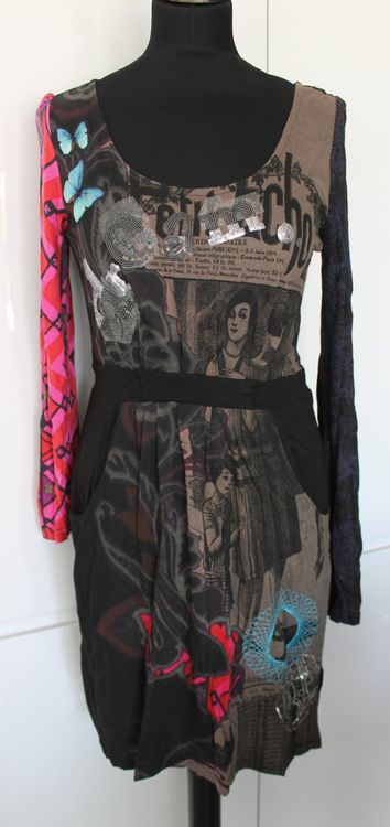 Robe Desigual Violette Taille L - Neuve Avec étiquettes, Style Coloré Et Joyeux