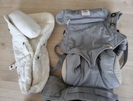 Ergobaby Babytrage und Neugeborenen-Einsatz Grau
