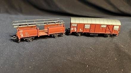 Märklin Modellini di ferrovie: 2x Märklin Güterwagen 1/87 – Usato da Buchs SG venduto da LogistikBuchs