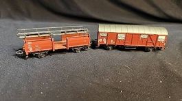 2x Märklin Güterwagen 1/87