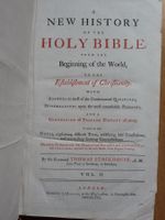 A new History of the Holy Bible, 1771, viele Stiche, Karten