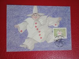 Sonderkarte Liechtenstein Sonderstempel 1998 Vaduz Clown