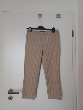 Pantalon Piazza Sempione rayé, taille 44, coton