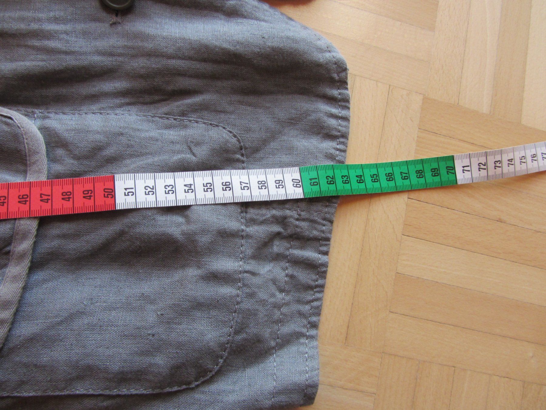 Jacken: Veste kaki clair en lin M – Gebraucht aus Oberried FR von berg04 4