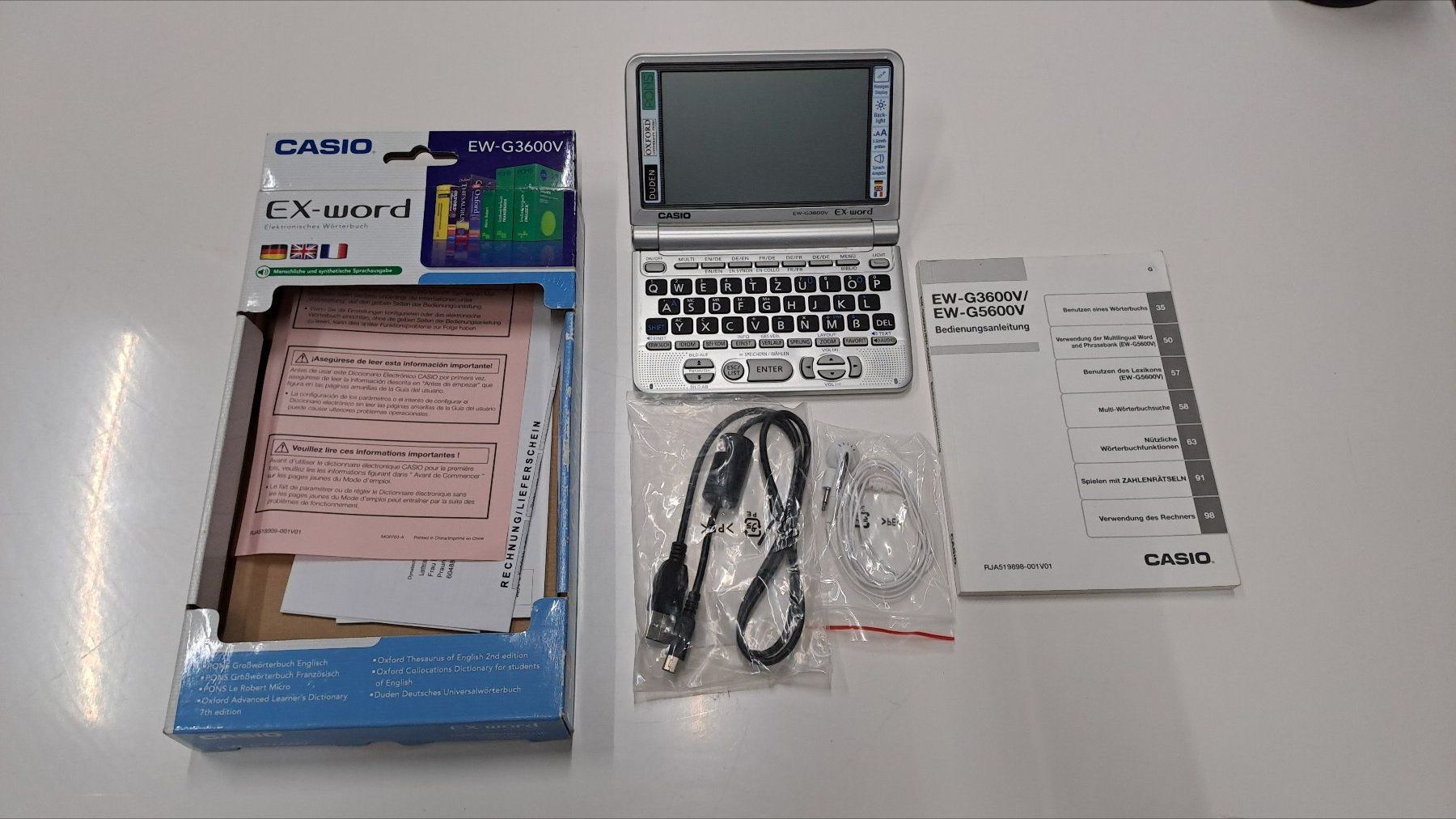 Casio Palmari: Casio EX-word EW-G3600V digitales Woerterbuch – Usato da Embrach venduto da onlineladen 3