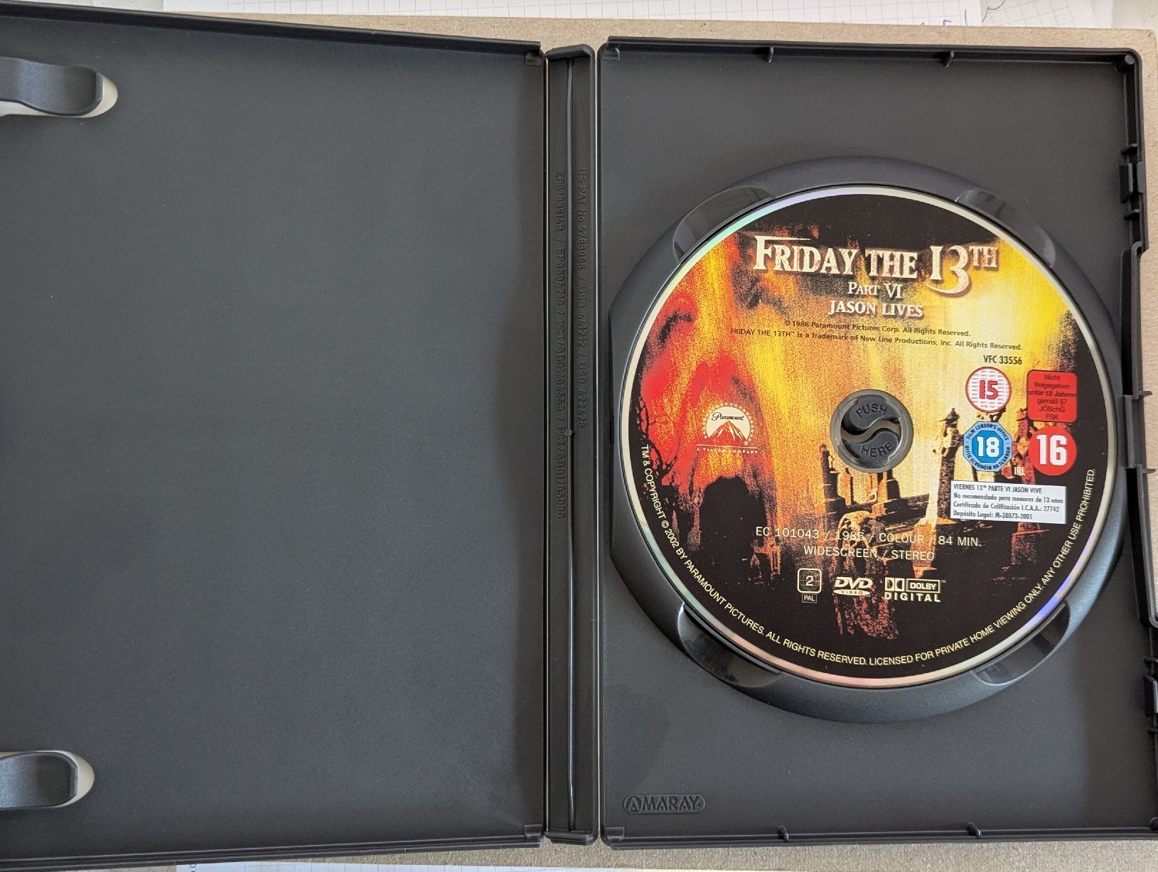 Alle DVDs: Friday the 13th - Part VI: Jason Lives – Gebraucht aus Aarau von usmichi 2