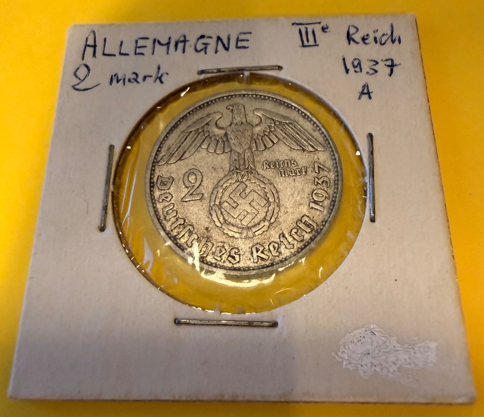 Tutti le monete: Deutsches Reich - 2 Reichsmark 1937 A – Usato da Genève venduto da lac_pf6t 2