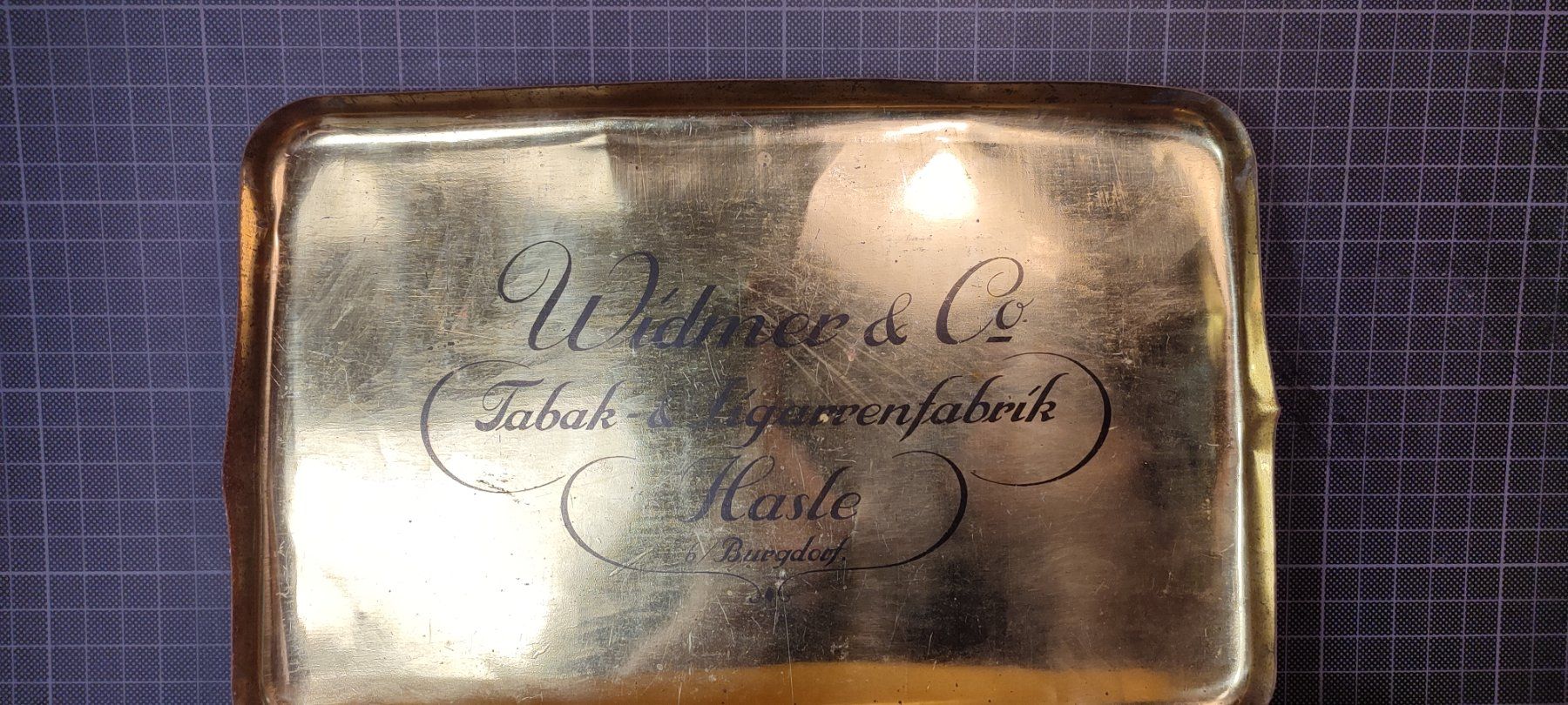 Barattoli: Wunderschöne alte Blechdose WIDMER CIGARRENFABRIK HASLE b.B. – Usato da Gelterkinden venduto da MYSTOREFORYOU4460 4
