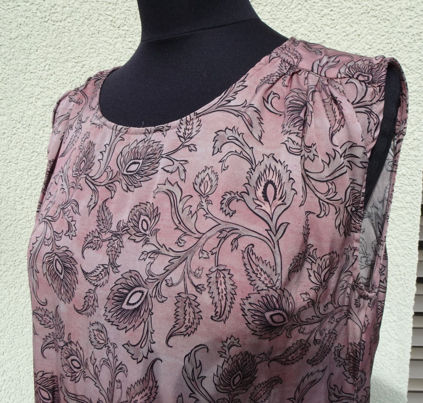 Repeat Top: Top Repeat silver edition Gr. 38 rosa schwarz Seide – Usato da Winterthur venduto da blumeblau77