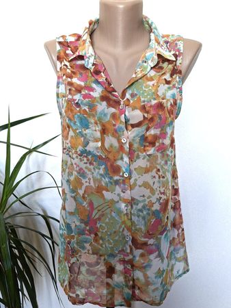 Chemisier – PULL & BEAR-  imprimé floral - Taille L