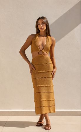Zara Dress Mustard Color 