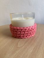 kleines Geschenk Duftkerze mit häkelhülle