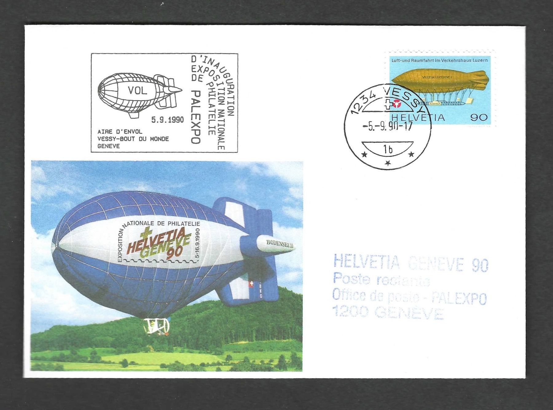Tutti i francobolli: CH FDC Palexpo 1990 – Usato da Koblenz venduto da Markenhimmel