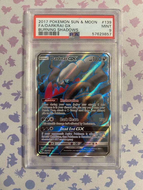 Pokemon - 139 - Darkrai GX - Burning Shadows - 2017 - PSA 9 | Kaufen ...