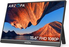 Tragbarer 15,6 Zoll Monitor mit USB C Mini HDMI Anschluss