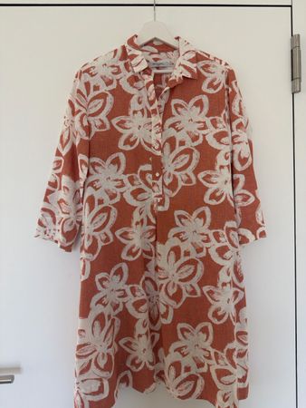ARTIGIANO A Linie Kleid Grösse 40 60% Baumwolle 40% Leinen