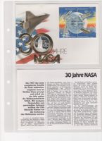 Numis Brief, 30 Jahre NASA 1958