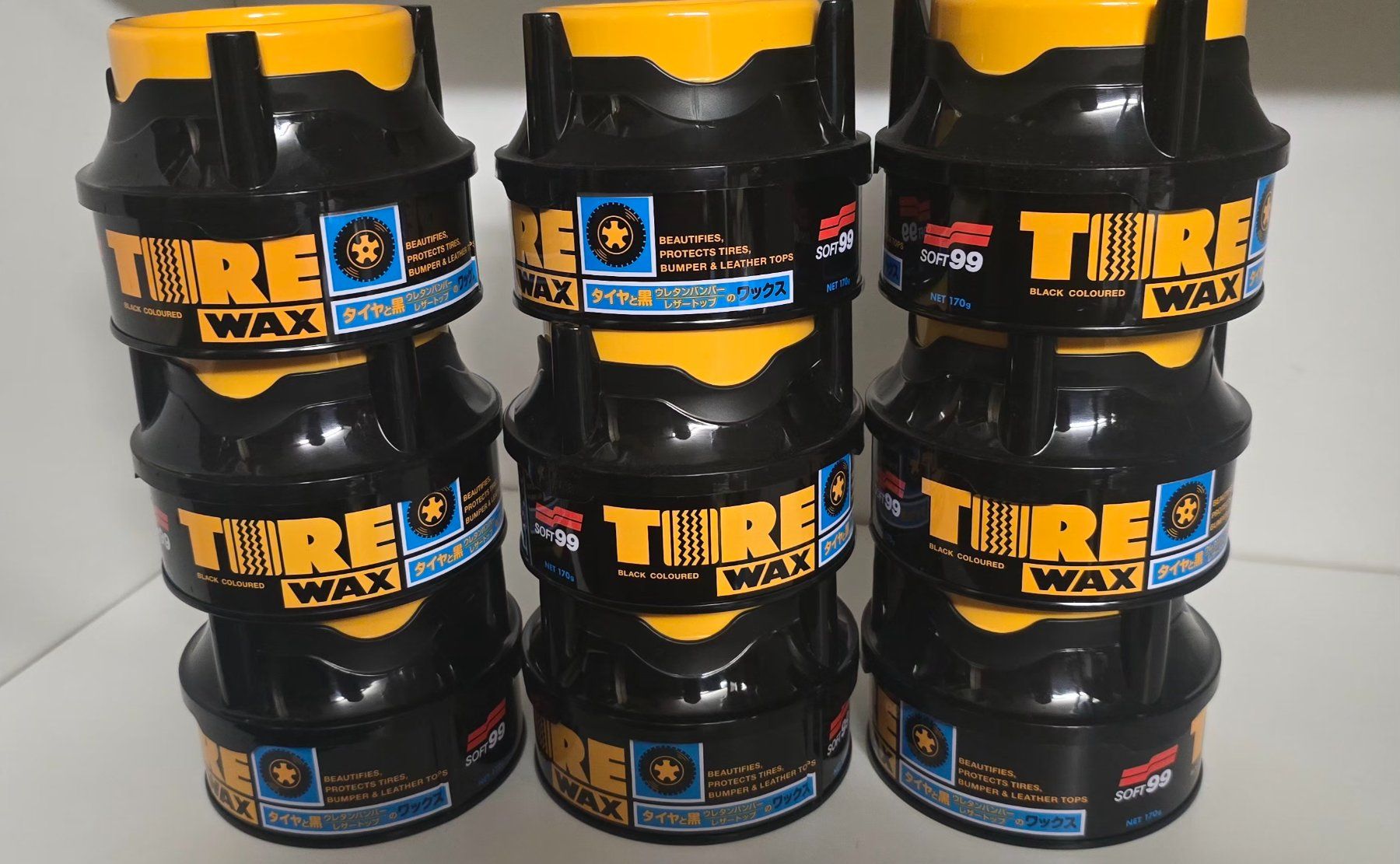Prodotti per la cura: Soft99 Tire Wax Black 9x Dosen – Nuovo (secondo la descrizione) da Zürich venduto da Nexaro