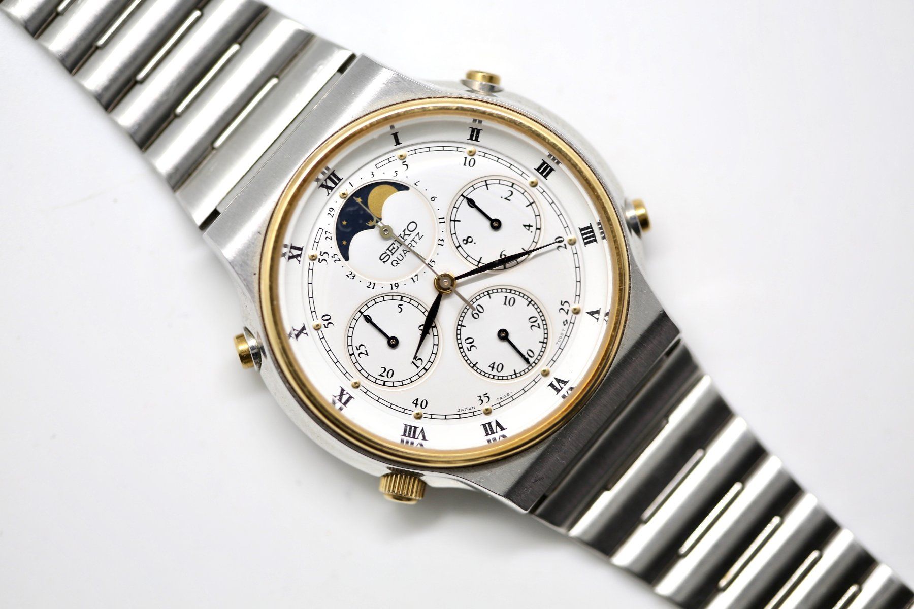 Seiko Orologi: Seiko Chrono mit Mondphase ab 1Fr! – Usato da Reinach BL venduto da Han-Numismatik 2