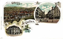 Gruss aus St. Gallen. Marktgasse, Engelburg
