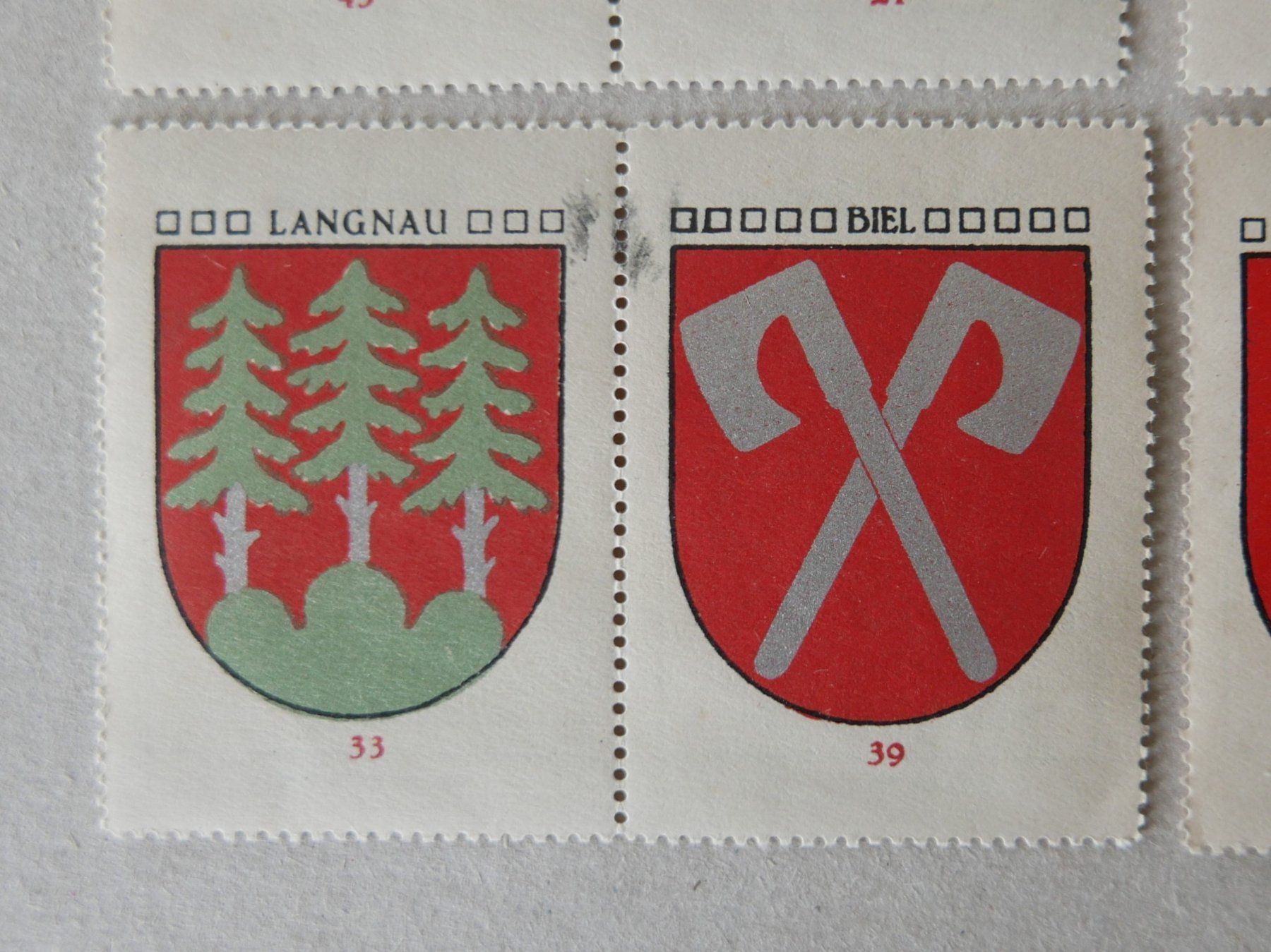 Tutti i francobolli: REKLAMEMARKEN GEMEINDEWAPPEN KAFFEE HAG – Usato da Balgach venduto da Zwischenraum 3