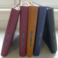 1870-1987, Briefe, Einzelmarken +Viererblöcke in 5 Alben SLG