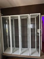 4 x Vitrines IKEA IKEA BLÅLIDEN blanches