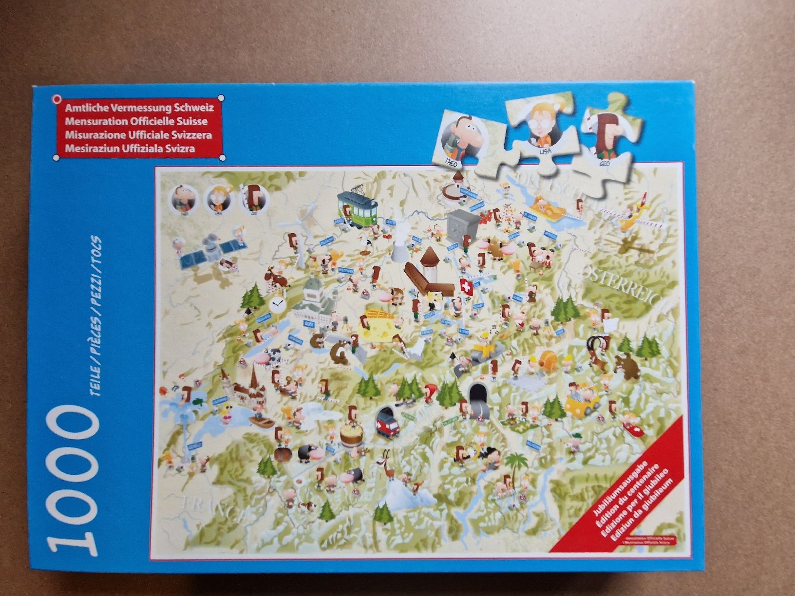 Ravensburger Puzzle: Schweiz Puzzle, 1000 Teile - NEU – Nuovo (secondo la descrizione) da Herisau venduto da etajo